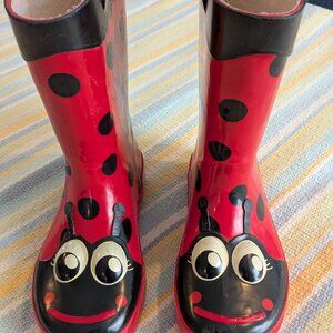 Kid's Western Chief Ladybug Rainboots size 12